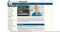 Desktop Screenshot of education-online-search.com